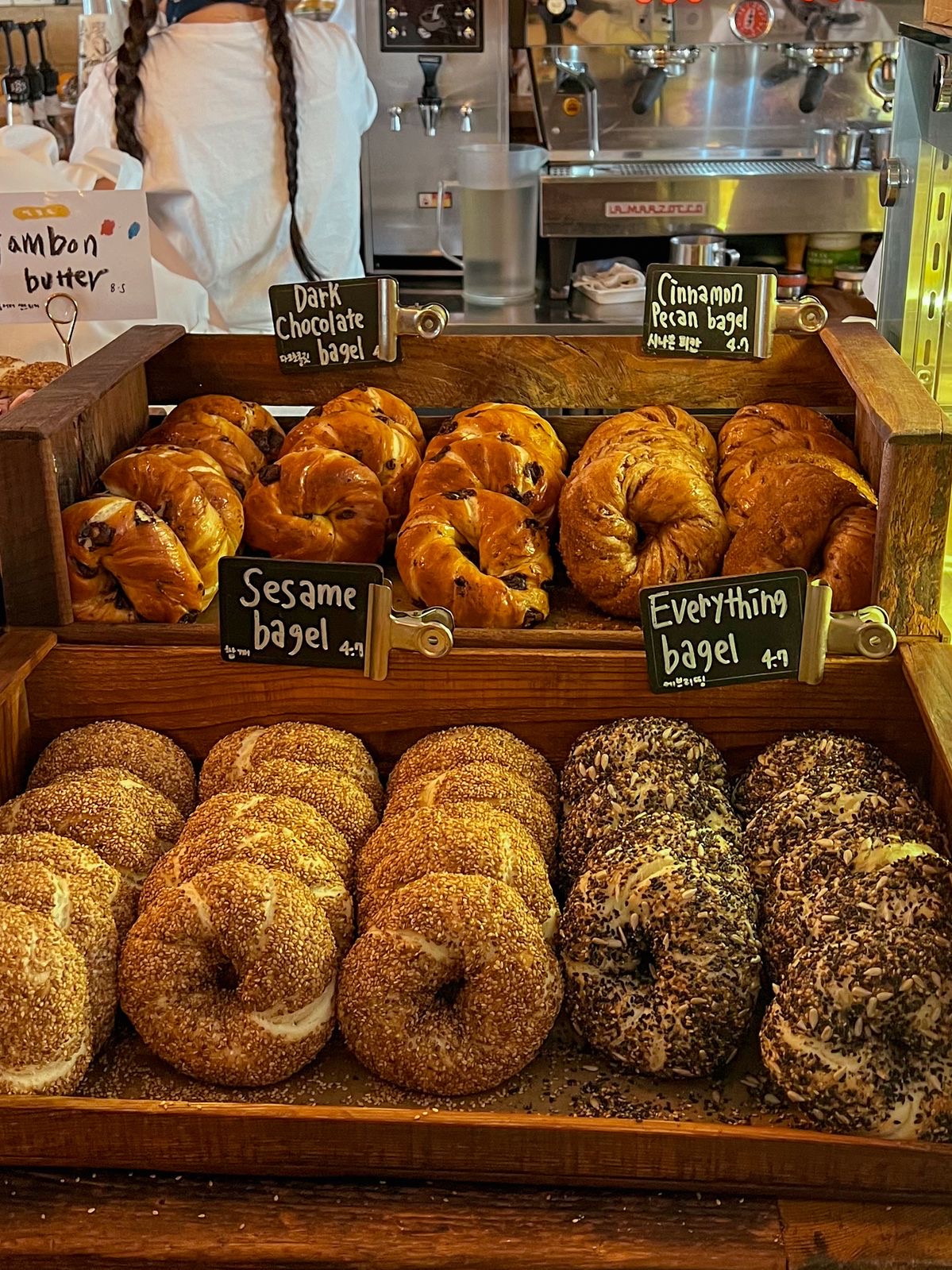 Smoked salmon and cream cheese bagel box
