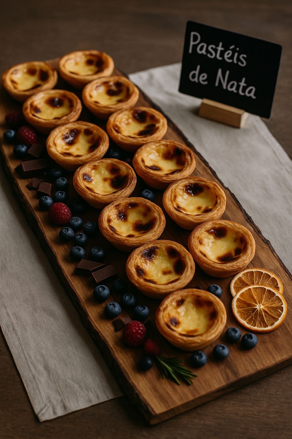 Board of pastéis de nata